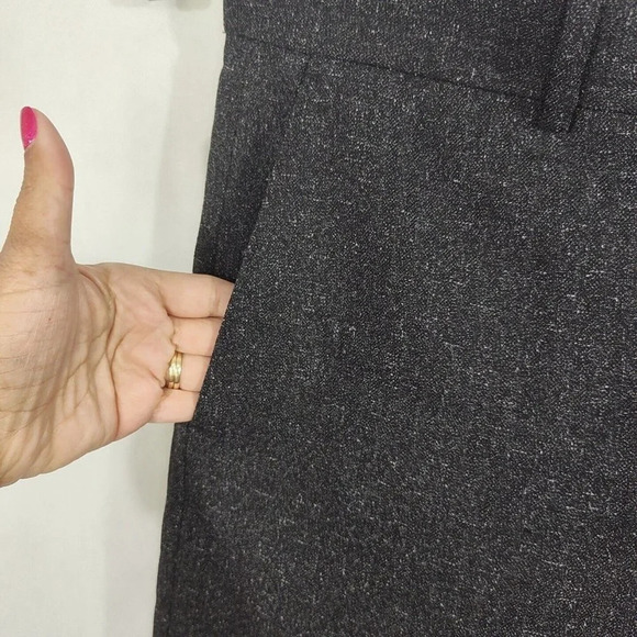 H&M Black Regular Fit Dress Pants Slim Leg Men Size 32 Reg. Flat Front Pockets - Picture 3 of 7